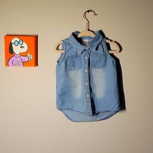 Gum Balls sleeveless button up